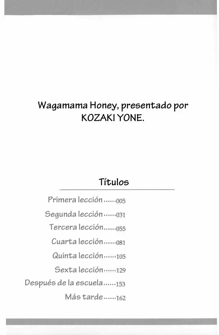 Wagamama Honey Chapter-1