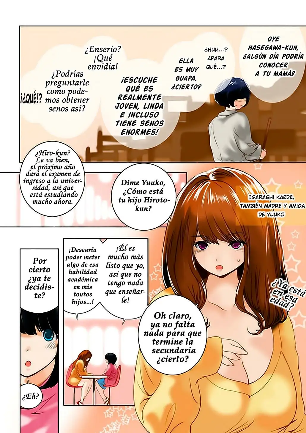  Omamagoto Hasegawa-san chi no Oyakokankei Ichiwame Haha to Oppai Color Sin Censura Chapter-1