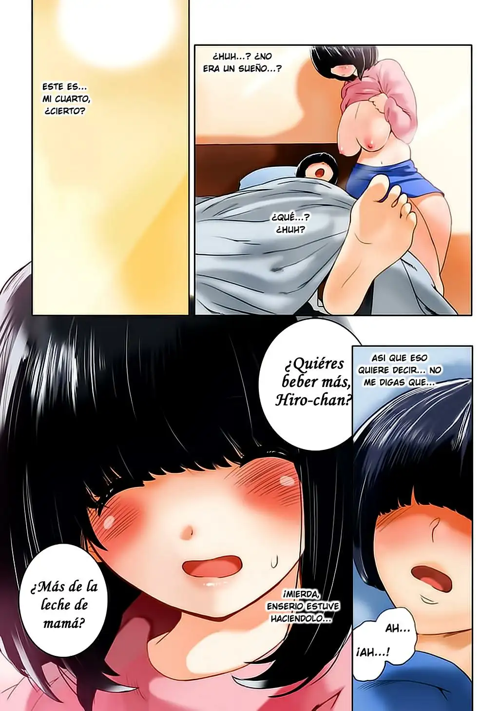  Omamagoto Hasegawa-san chi no Oyakokankei Ichiwame Haha to Oppai Color Sin Censura Chapter-1