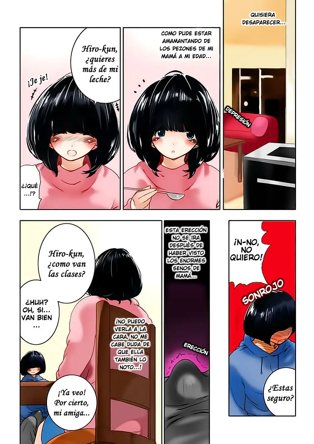  Omamagoto Hasegawa-san chi no Oyakokankei Ichiwame Haha to Oppai Color Sin Censura Chapter-1