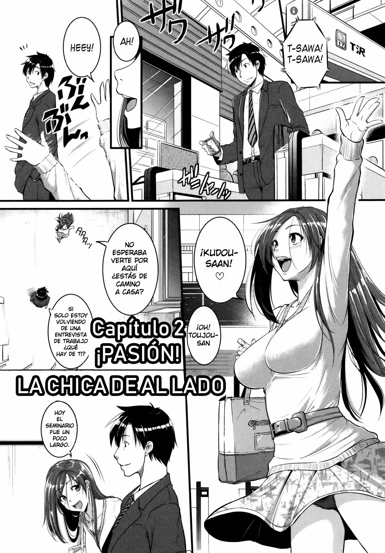 Ainbenki Tonari no Dosukebe One-san - Capítulo 2