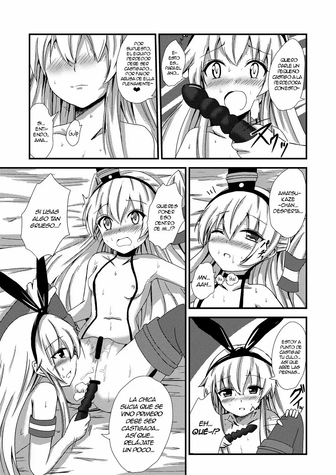 Kuubo Wo-Kyuu-chan no Shimakaze Yuri Dorei Choukyou -3P Choukyou Hen- (Kantai Collection)