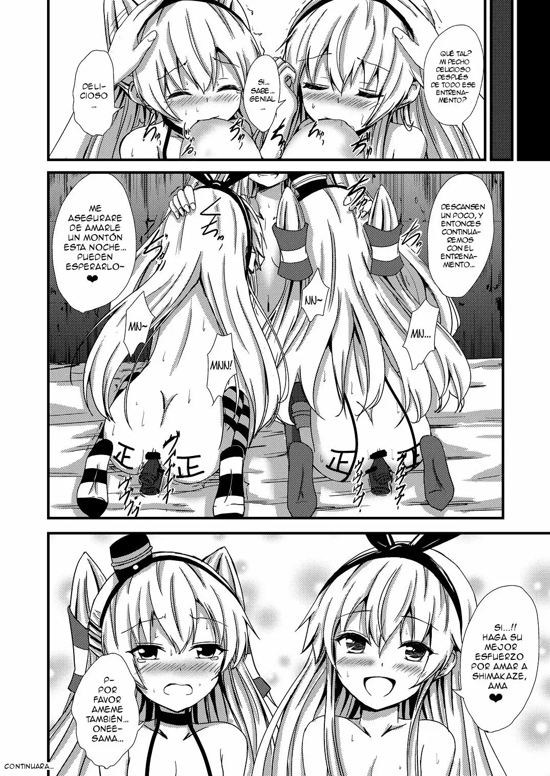 Kuubo Wo-Kyuu-chan no Shimakaze Yuri Dorei Choukyou -3P Choukyou Hen- (Kantai Collection)