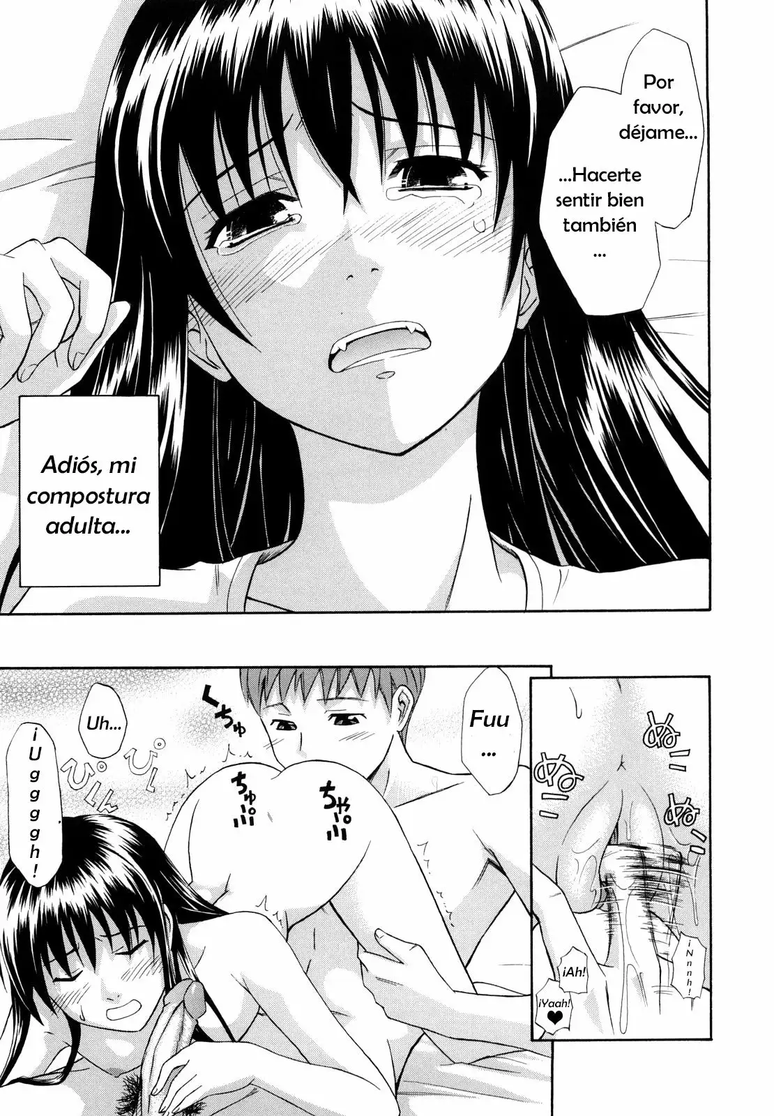 Tomando la mano de onee-chan.