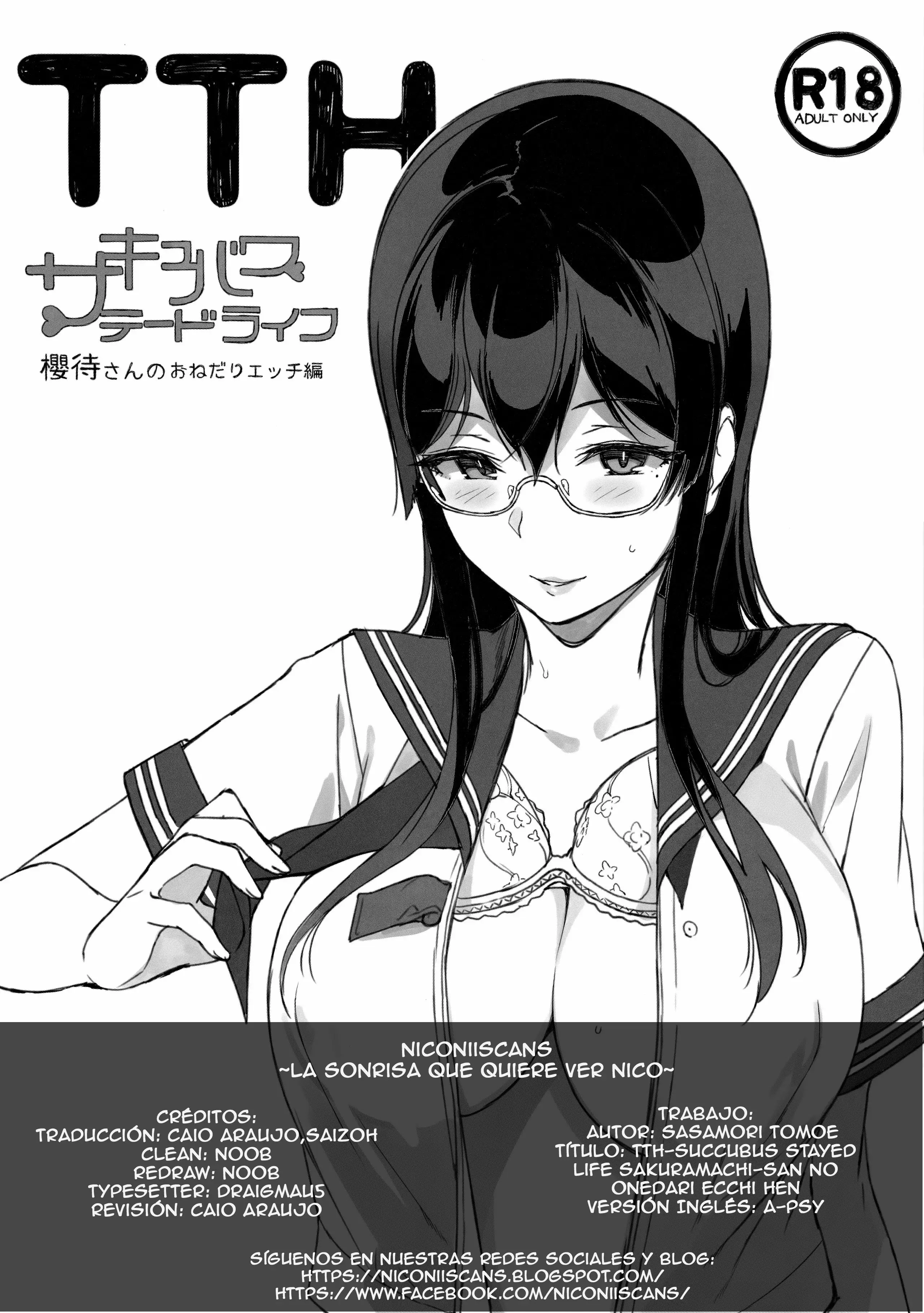 [Sasamori Tomoe] TTH Succubus Stayed Life Sakuramachi-san no Onedari Ecchi Hen [V2]