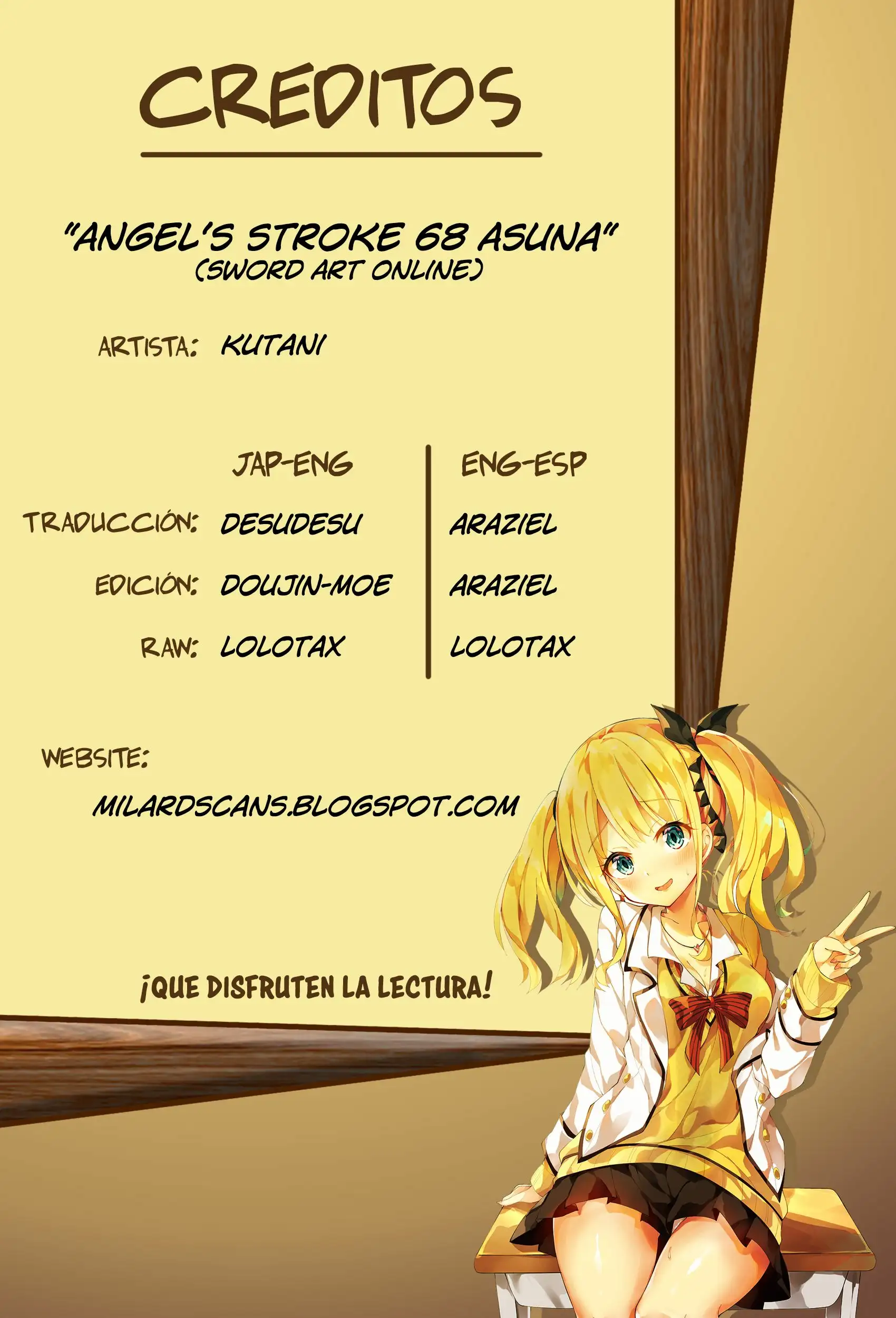 [Kutani] Angel Stroke 68 - Asuna Gang-Rpe Chapter (Sword Art Online)