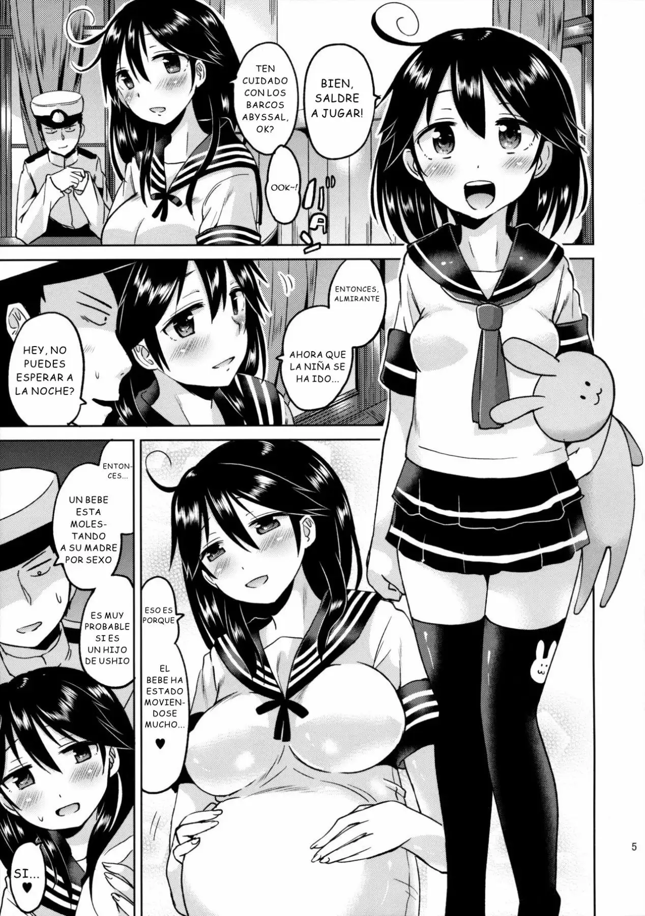 Ushio-chan no Nijiseichou o Iwau Hon (Kantai Collection)