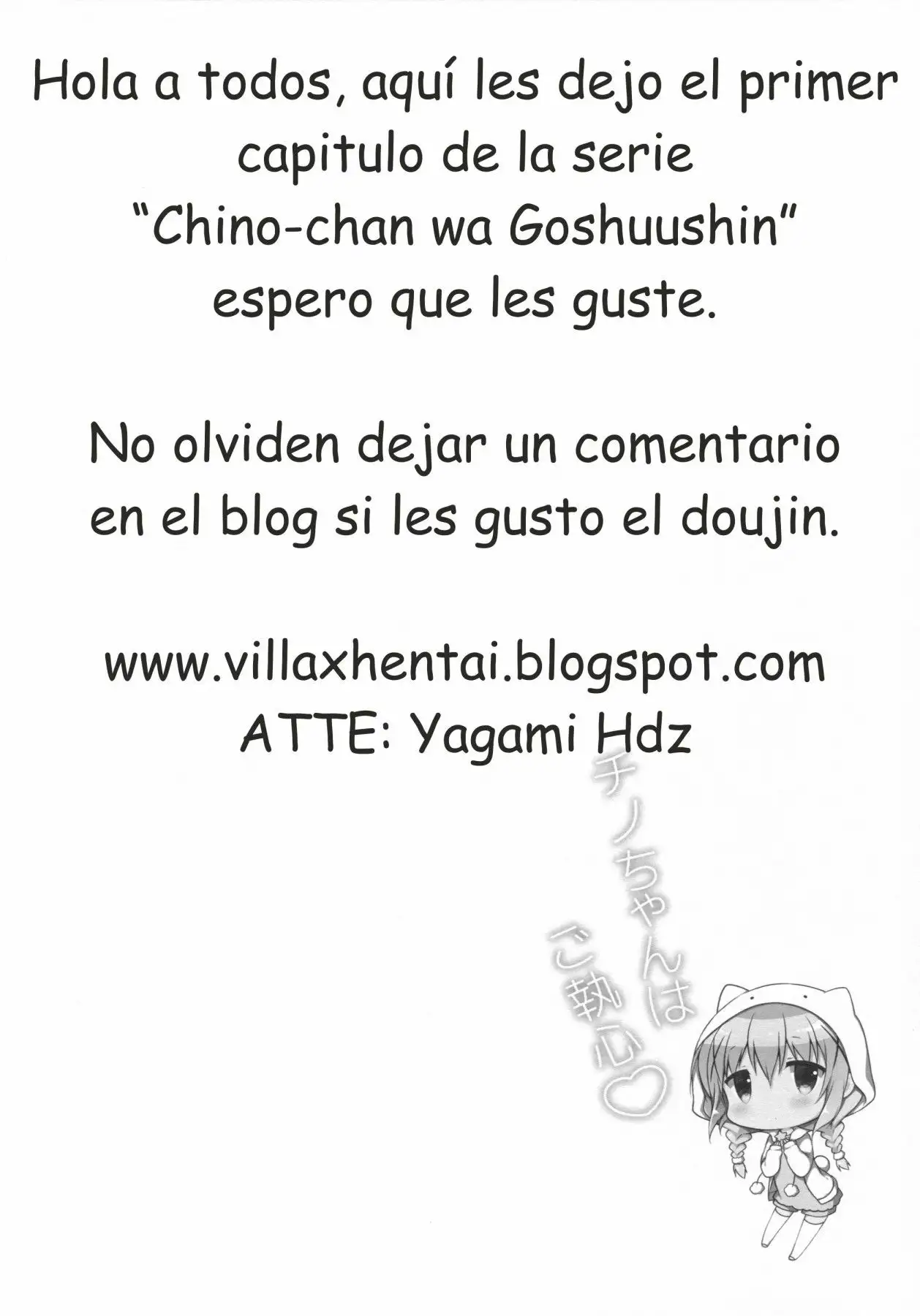 Chino-chan wa Goshuushin 01 (Is the Order a Rabbit?)