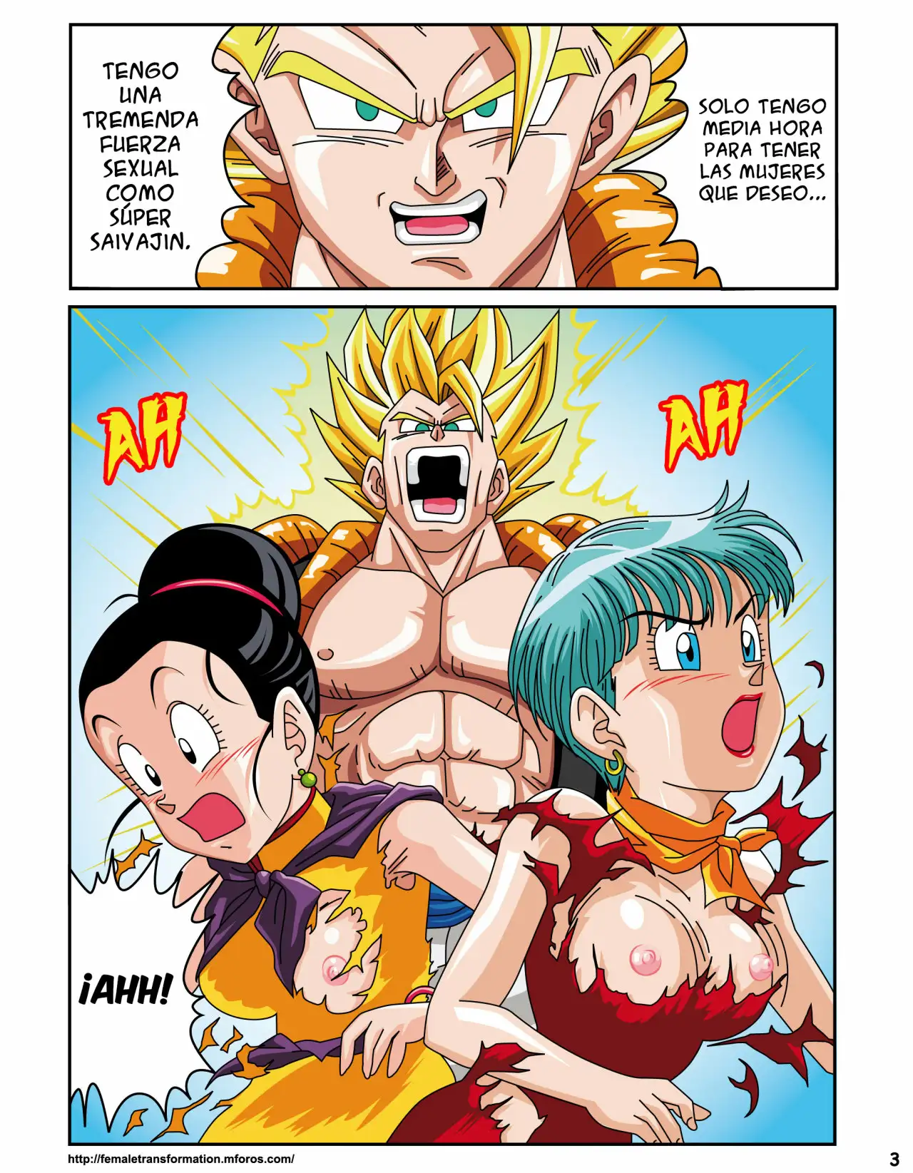 Dragon Ball H Super Saiyajin Sexual