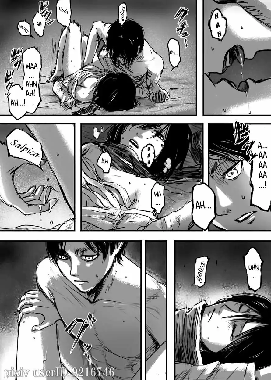 Shingeki No Kyojin - Eren X mikasa R-18 capitulo 1 - Eren le mete su titan a mikasa