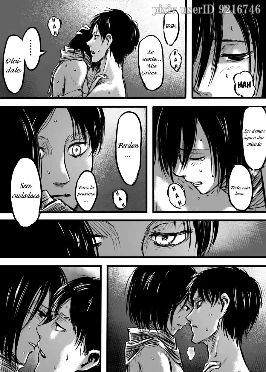 Shingeki No Kyojin - Eren X mikasa R-18 capitulo 1 - Eren le mete su titan a mikasa