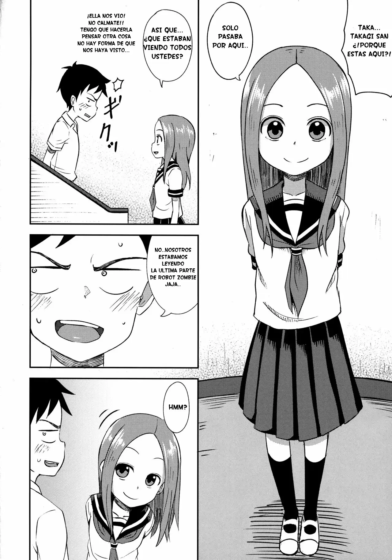  [Tonkotsu Fuumi (Poncocchan)] Takagi-san escalate (Karakai Jouzu no Takagi-san) Spanish