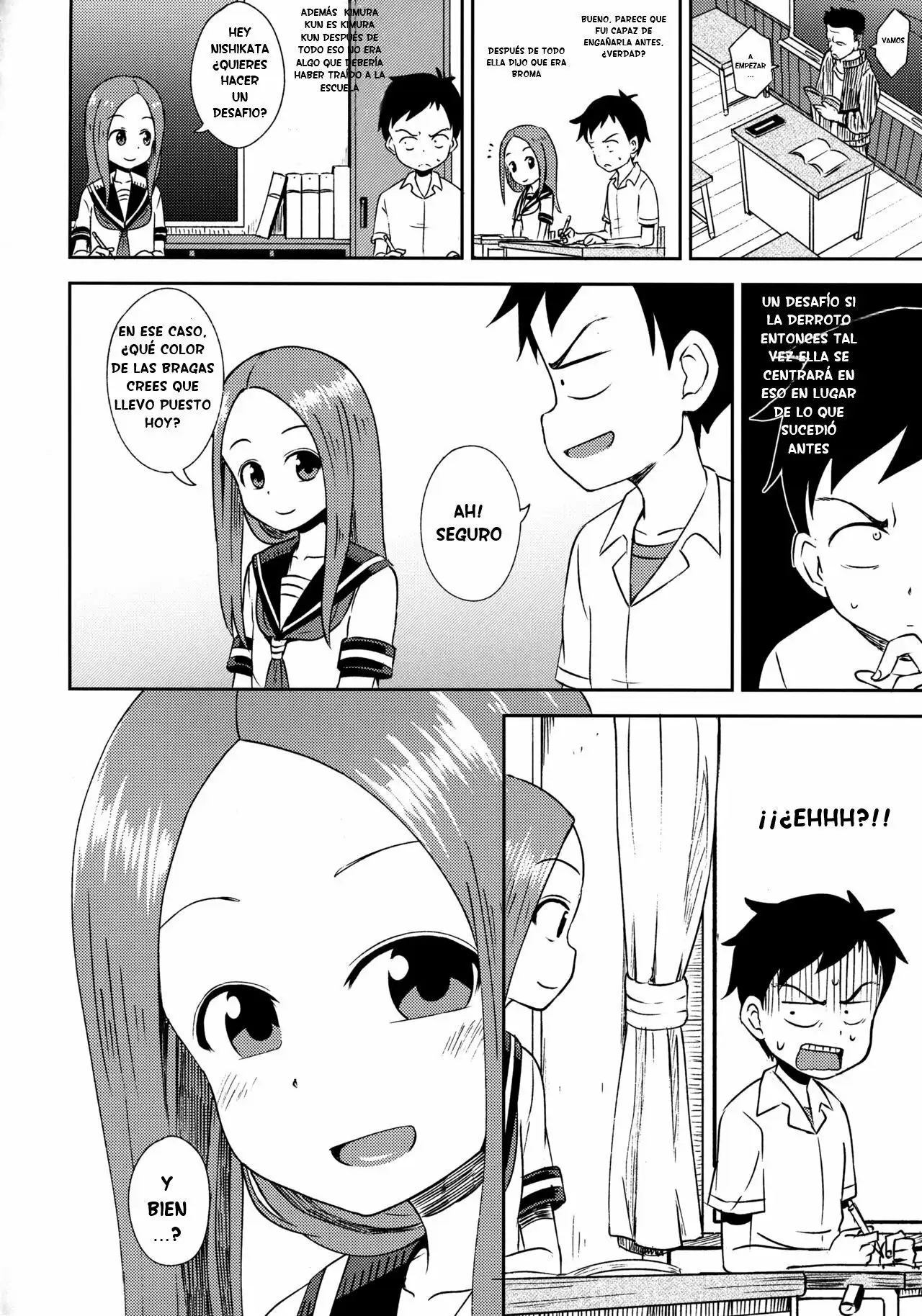  [Tonkotsu Fuumi (Poncocchan)] Takagi-san escalate (Karakai Jouzu no Takagi-san) Spanish