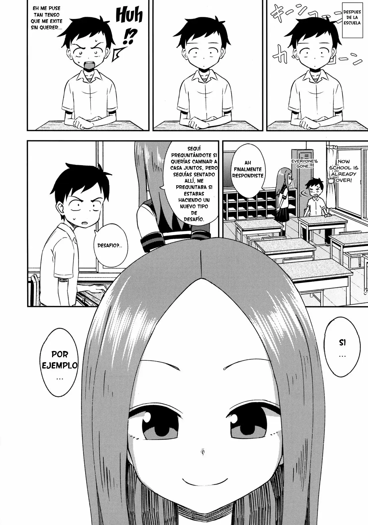  [Tonkotsu Fuumi (Poncocchan)] Takagi-san escalate (Karakai Jouzu no Takagi-san) Spanish