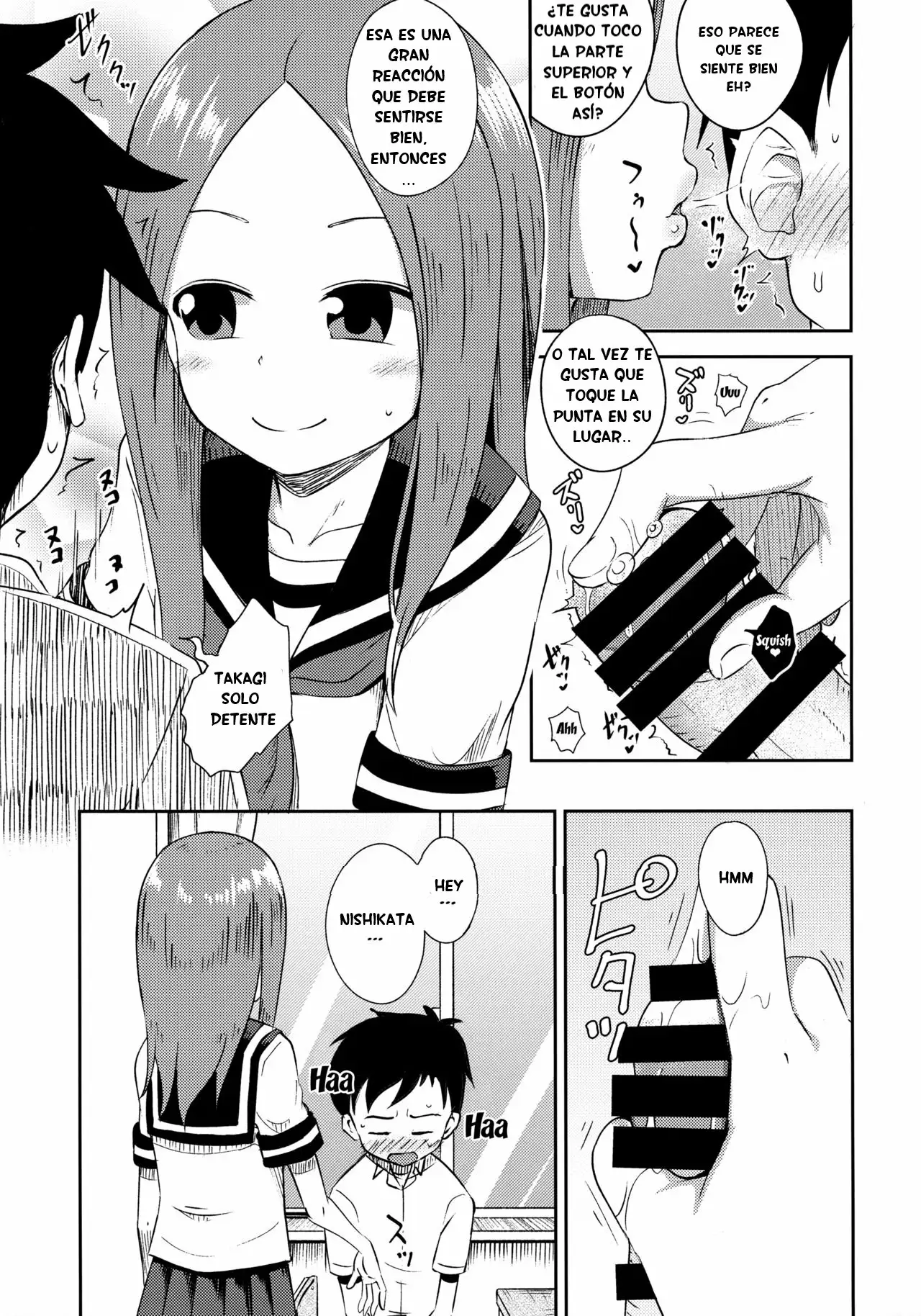  [Tonkotsu Fuumi (Poncocchan)] Takagi-san escalate (Karakai Jouzu no Takagi-san) Spanish