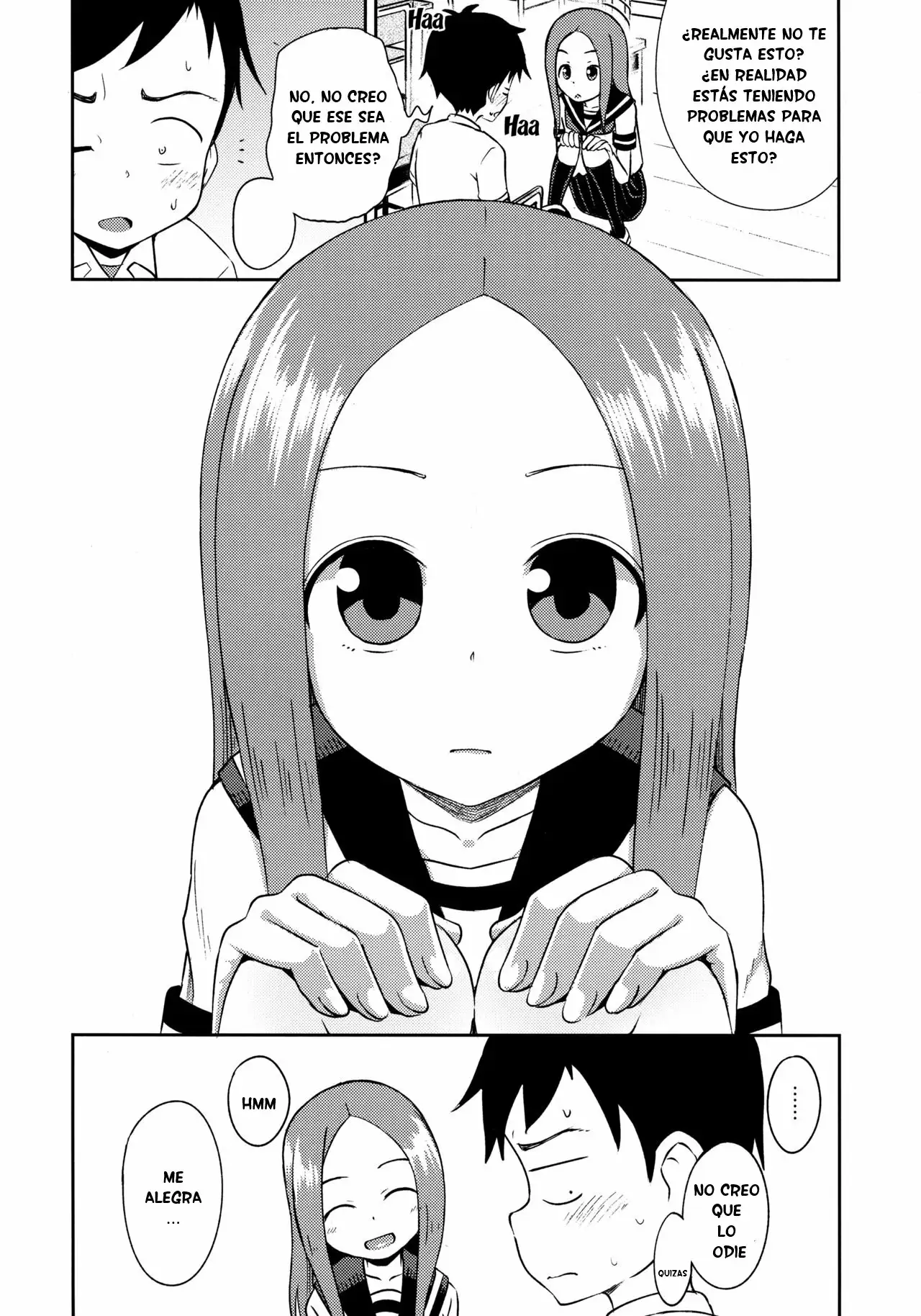  [Tonkotsu Fuumi (Poncocchan)] Takagi-san escalate (Karakai Jouzu no Takagi-san) Spanish