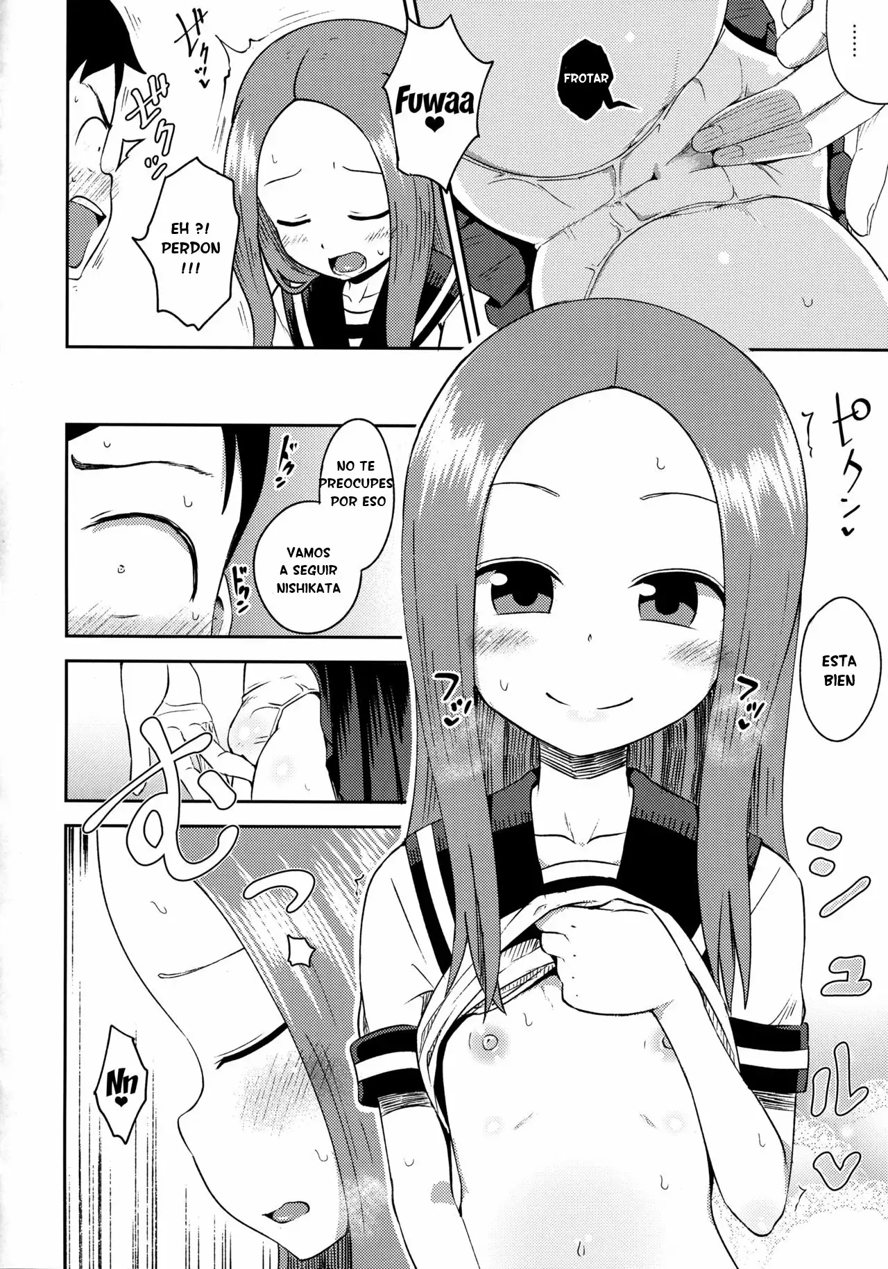  [Tonkotsu Fuumi (Poncocchan)] Takagi-san escalate (Karakai Jouzu no Takagi-san) Spanish