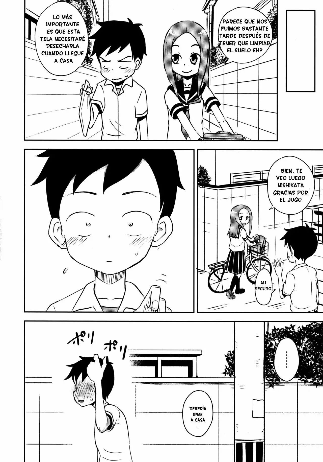  [Tonkotsu Fuumi (Poncocchan)] Takagi-san escalate (Karakai Jouzu no Takagi-san) Spanish