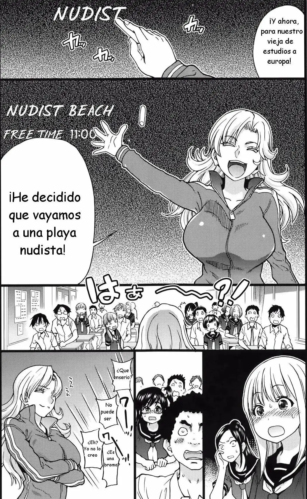 VIAJE DE ESTUDIOS A LA PLAYA NUDISTA PARTE 1 - Shiwasu No Okina