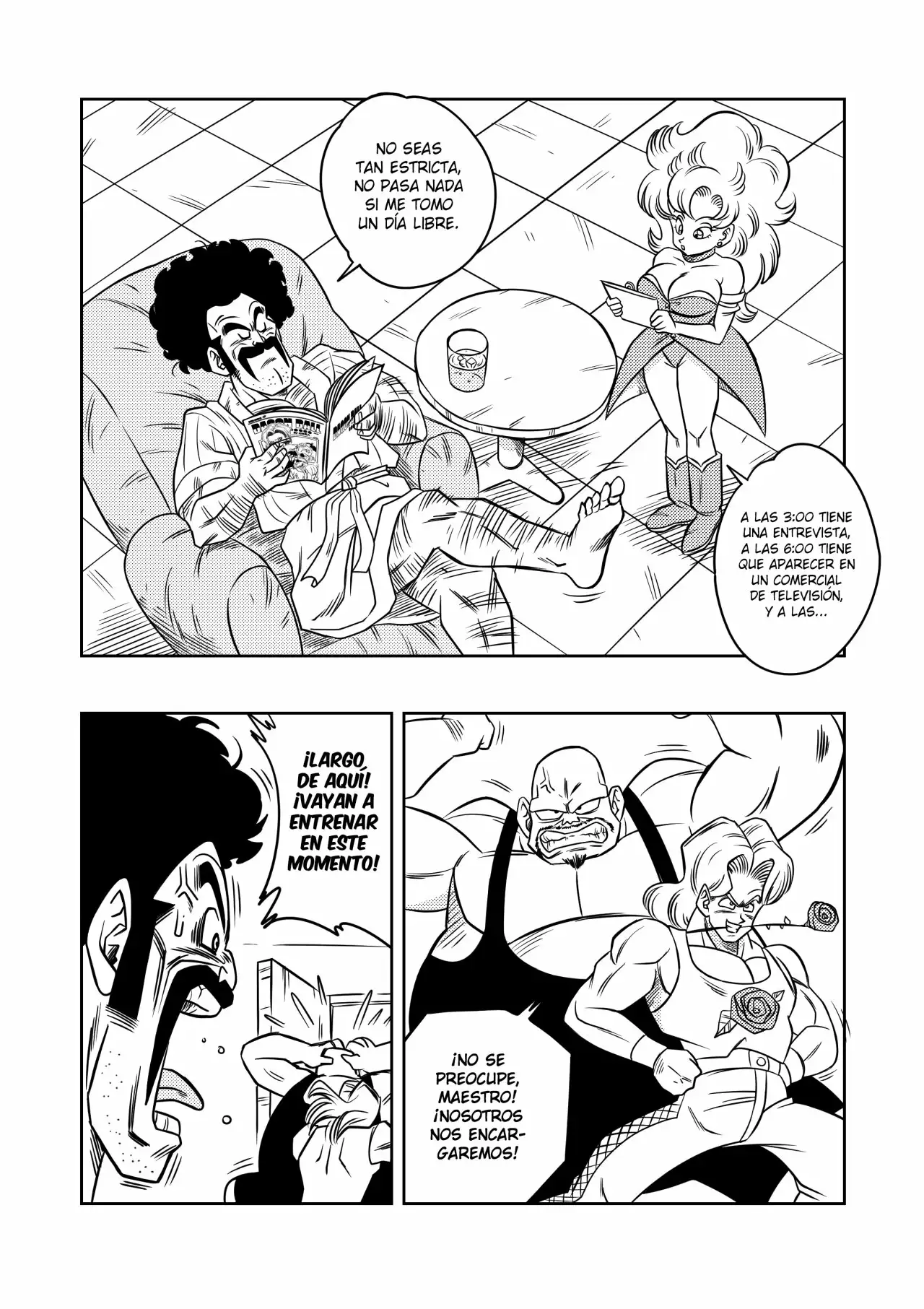 El entrenamiento secreto de Mister Satan