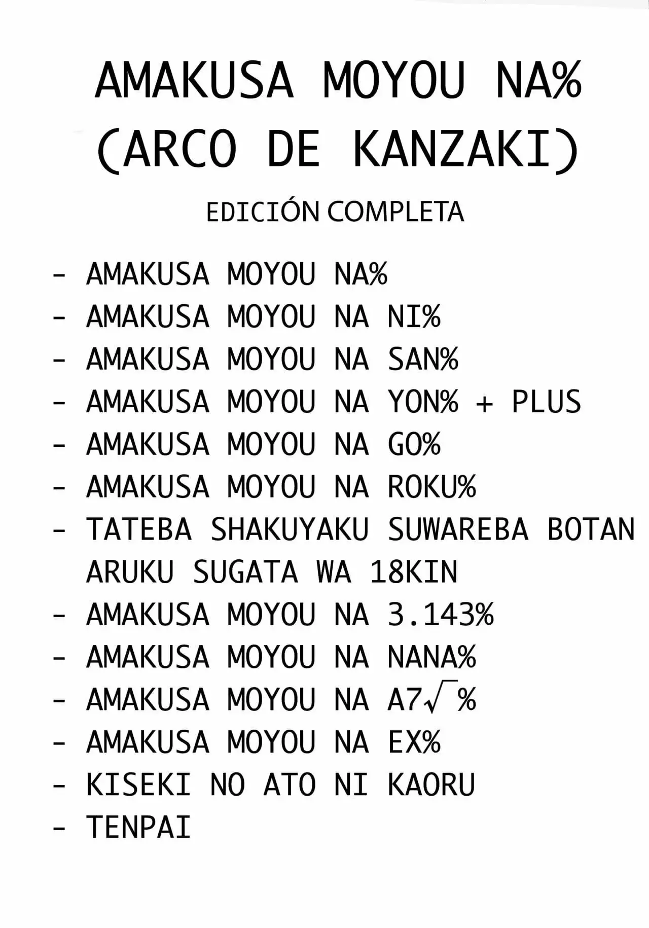 Amakusa Moyou na EX COMPLETO (PARTE 1)