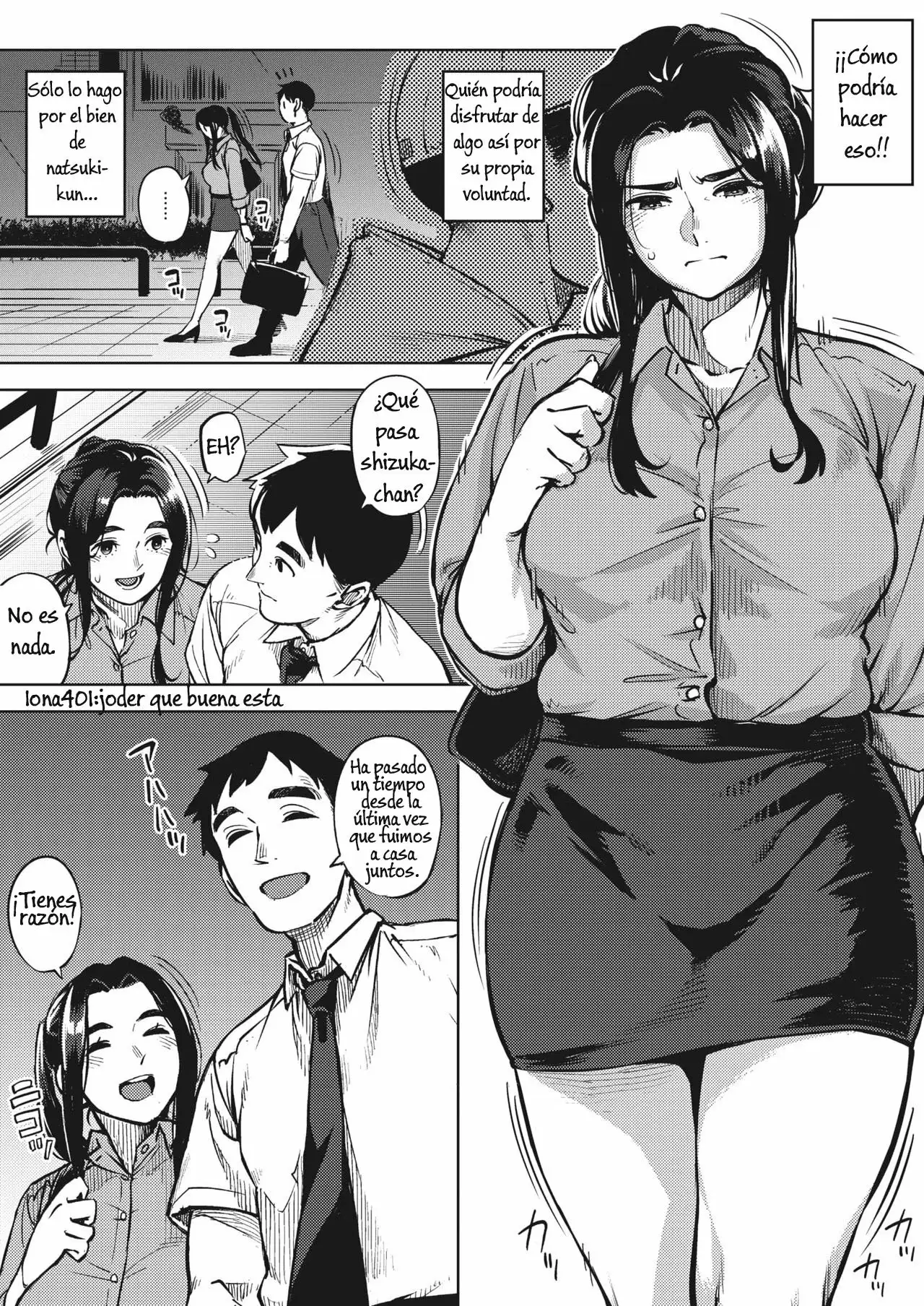 La esposa y el Jefe Hitozuma wa Yoru ni Naku Chuuhen