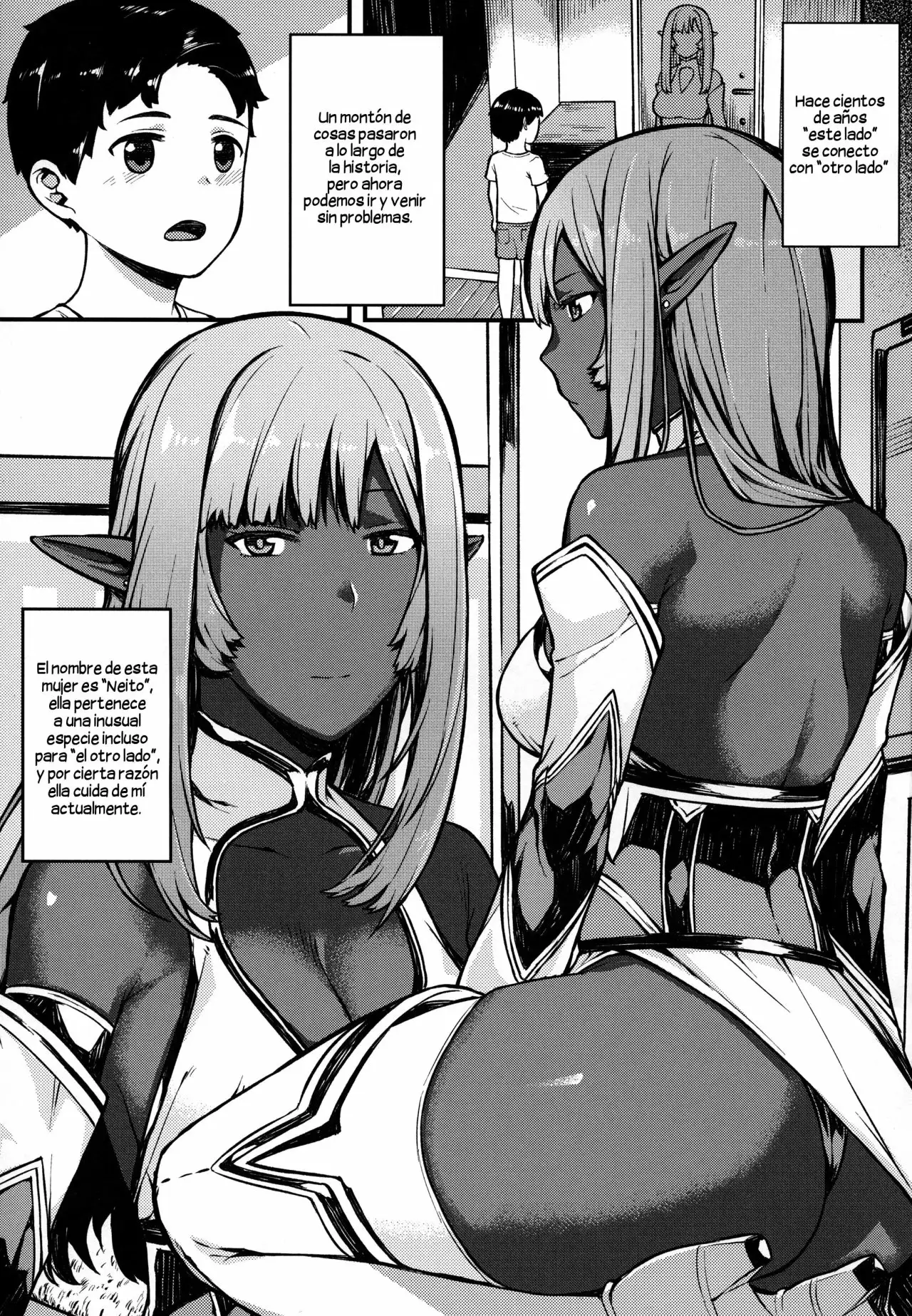 (COMITIA122) [Piruporo (Highlow)] Isekai Series - La elfa Oscura Neito [Spanish] [DeltaM]