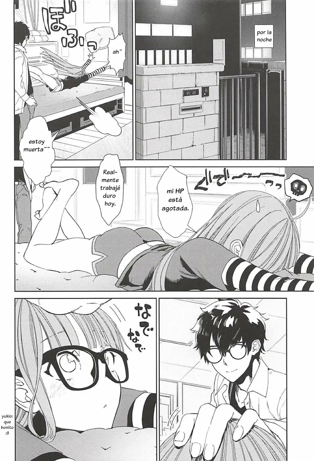 (C94) [Kindergarten (Hobo3)] Futaba to Kareshi no Ecchi na Ichinichi (Persona 5) [Esp] [CrowKara