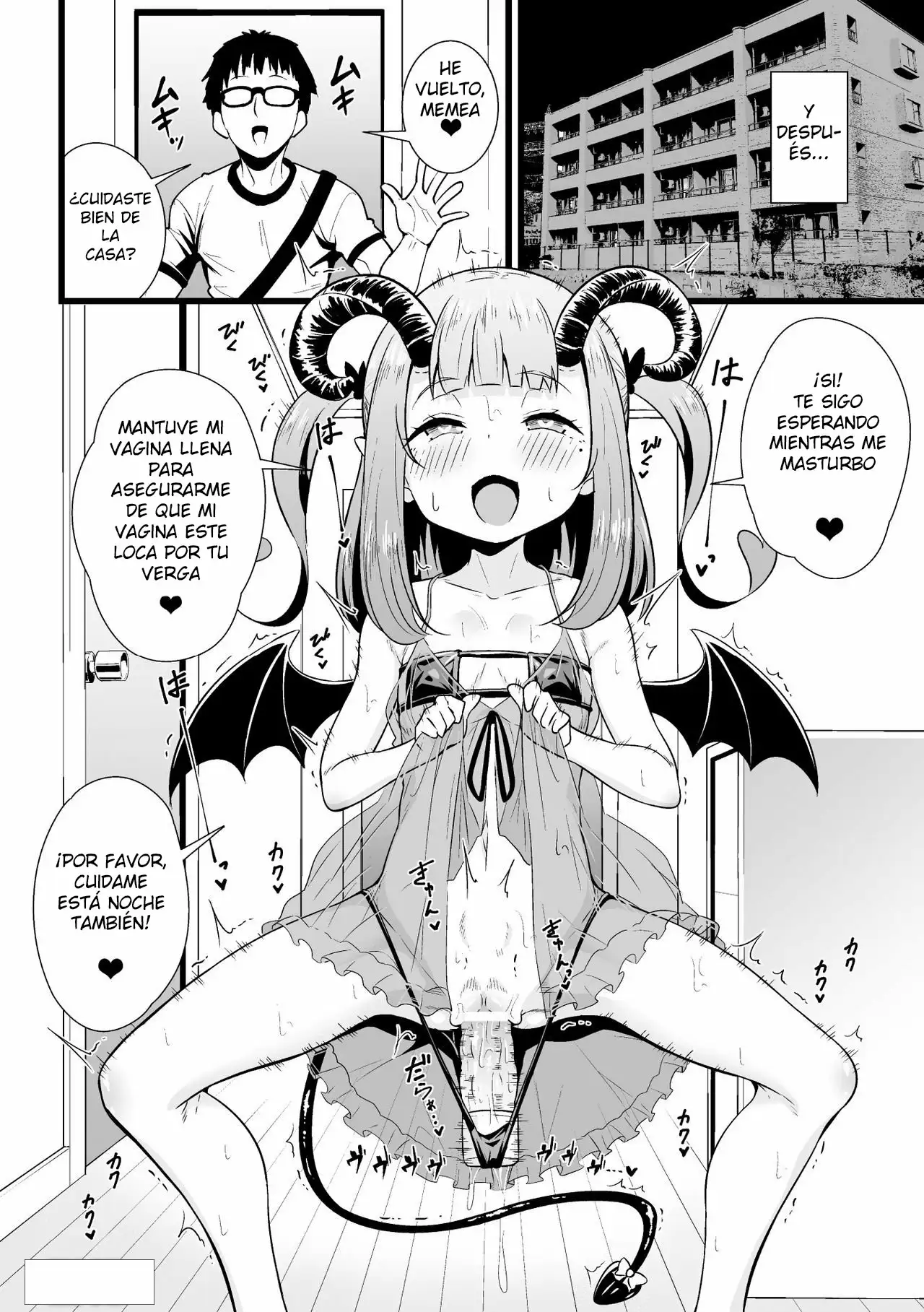 Mesugaki Succubus Seisai Namaiki Aka-chan Heya o Wakarase-bou de Kousei Knock