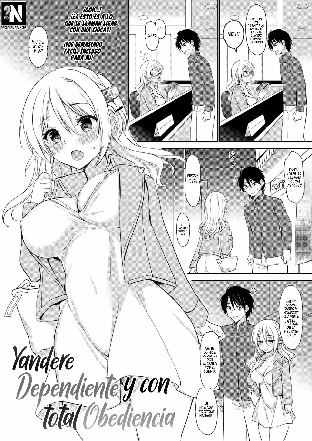 Yandere Dependiente y con total Obediencia