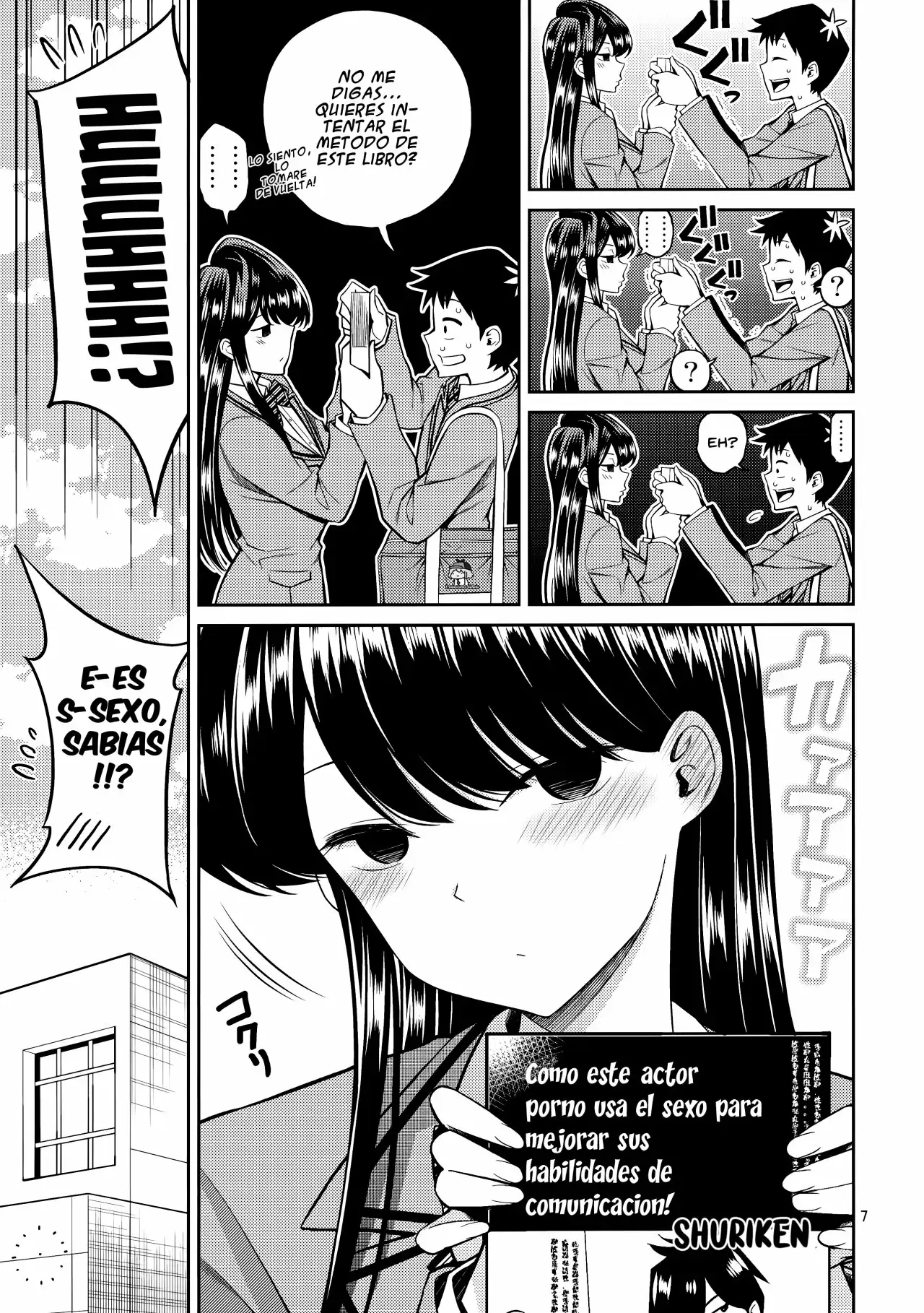 Komi-san es sensible