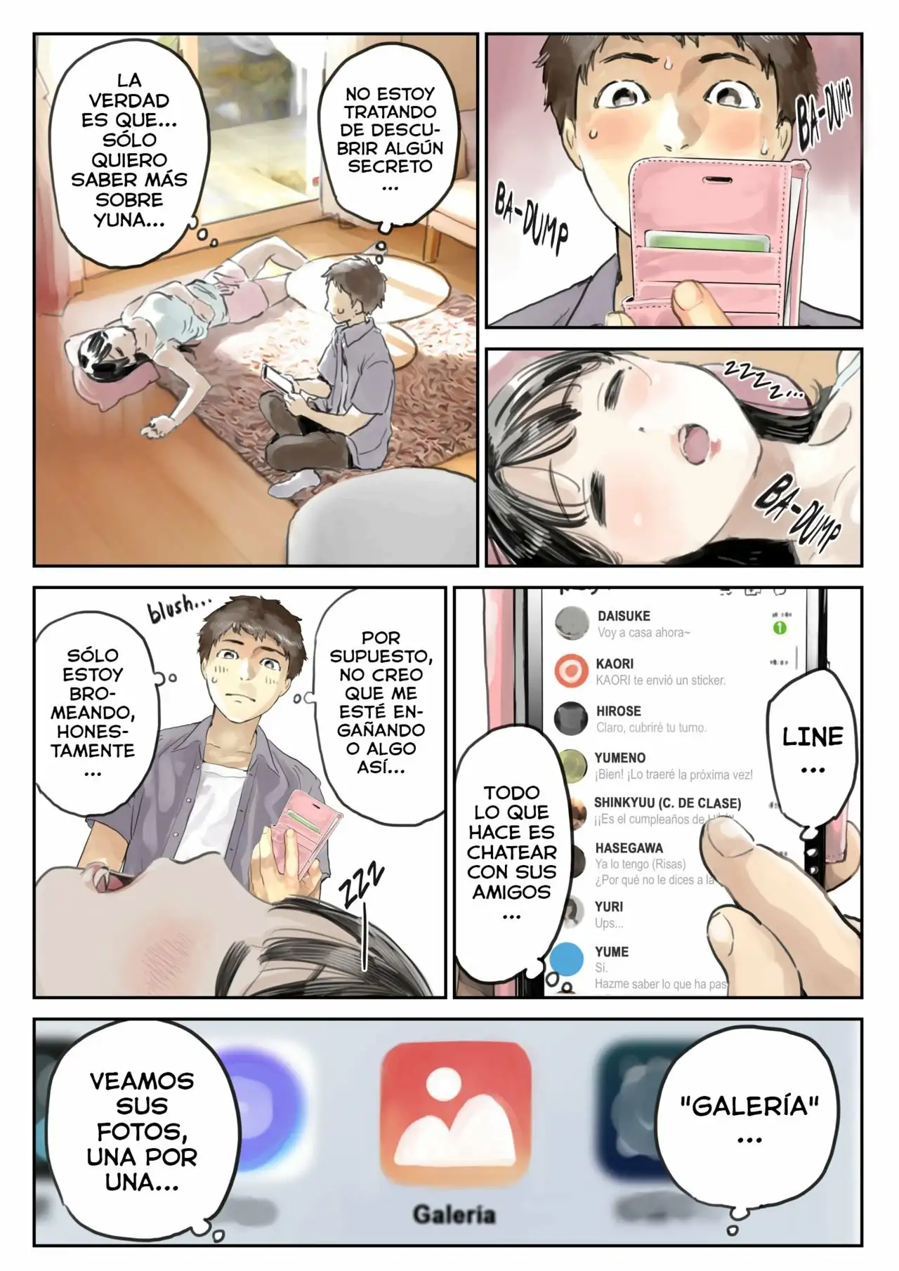 Kanojo no SmaPho o Nozoita dake nano ni (Husmeando en su smartphone)