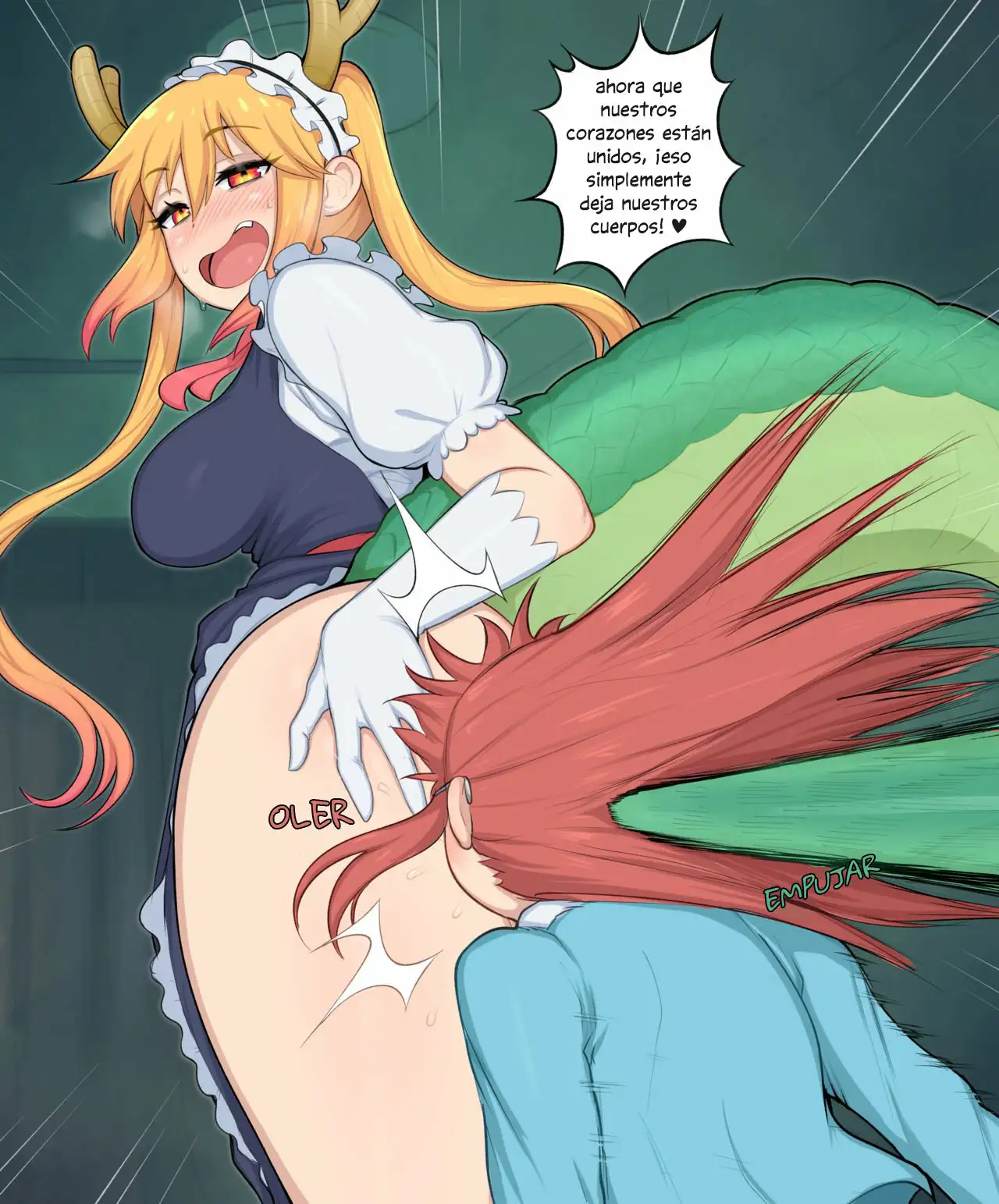 Tohru quiere jugar con Kobayashi (Decensored)