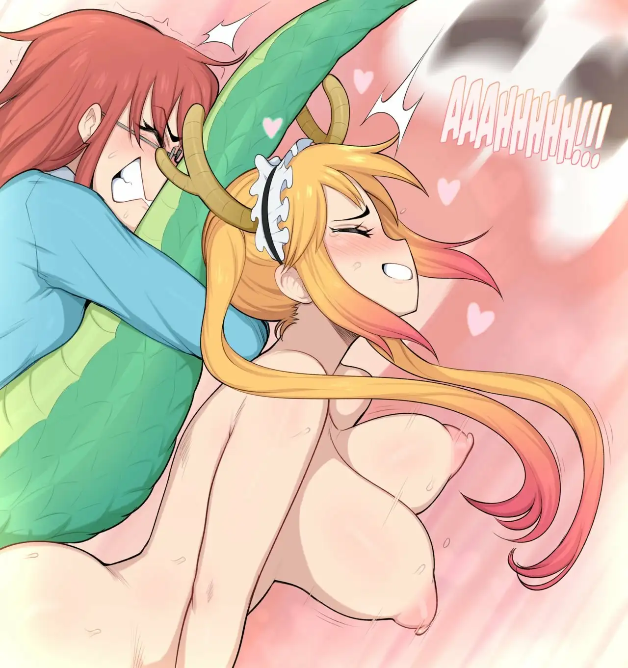 Tohru quiere jugar con Kobayashi (Decensored)