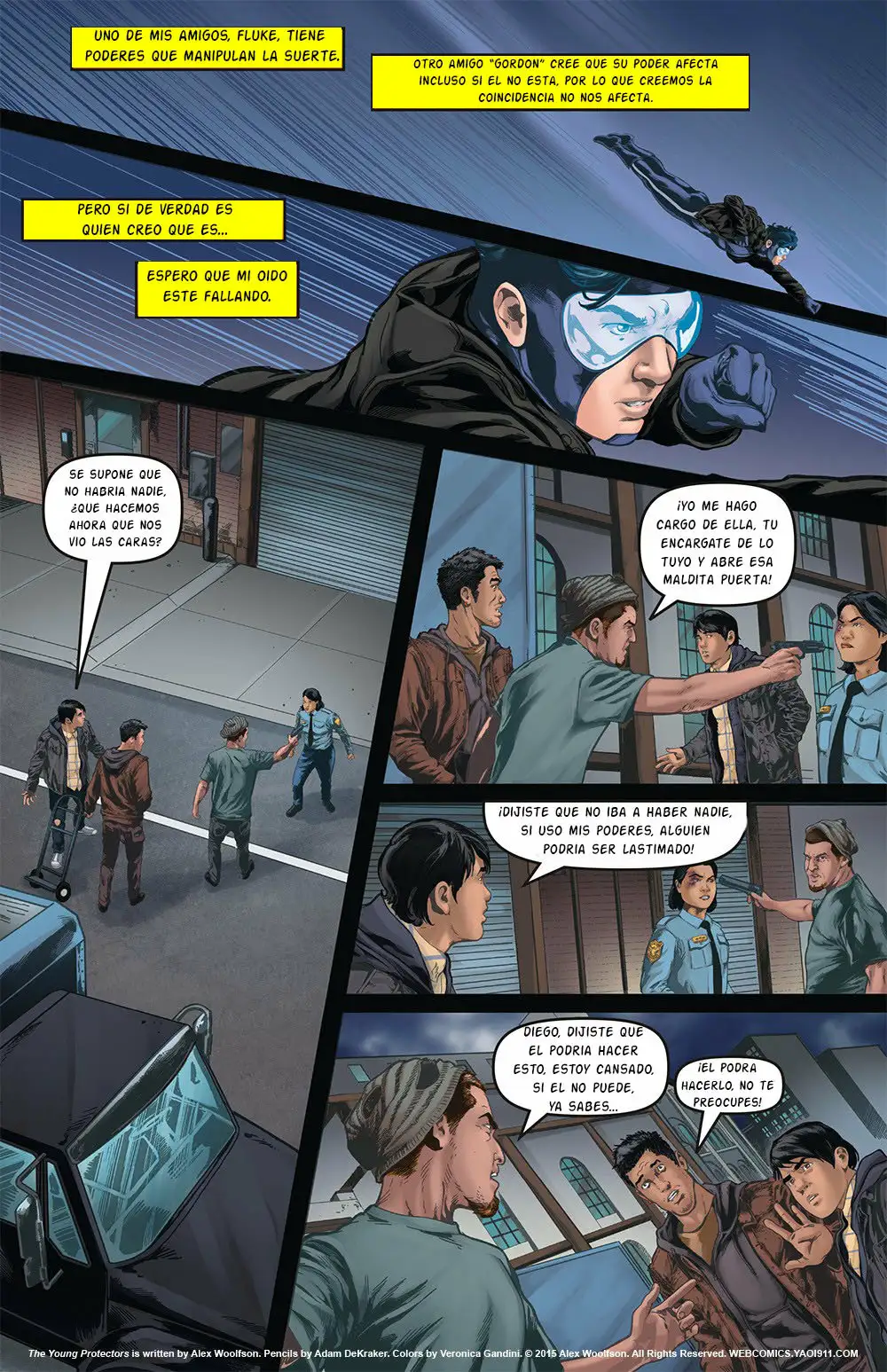 THE YOUNG PROTECTOS (LOS JOVENES PROTECTORES) Flyboy comic bonus