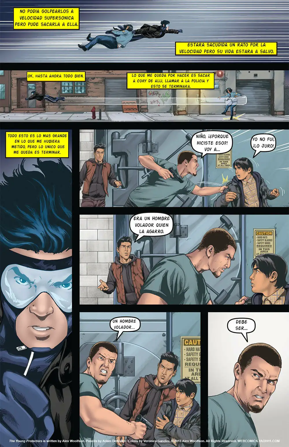 THE YOUNG PROTECTOS (LOS JOVENES PROTECTORES) Flyboy comic bonus