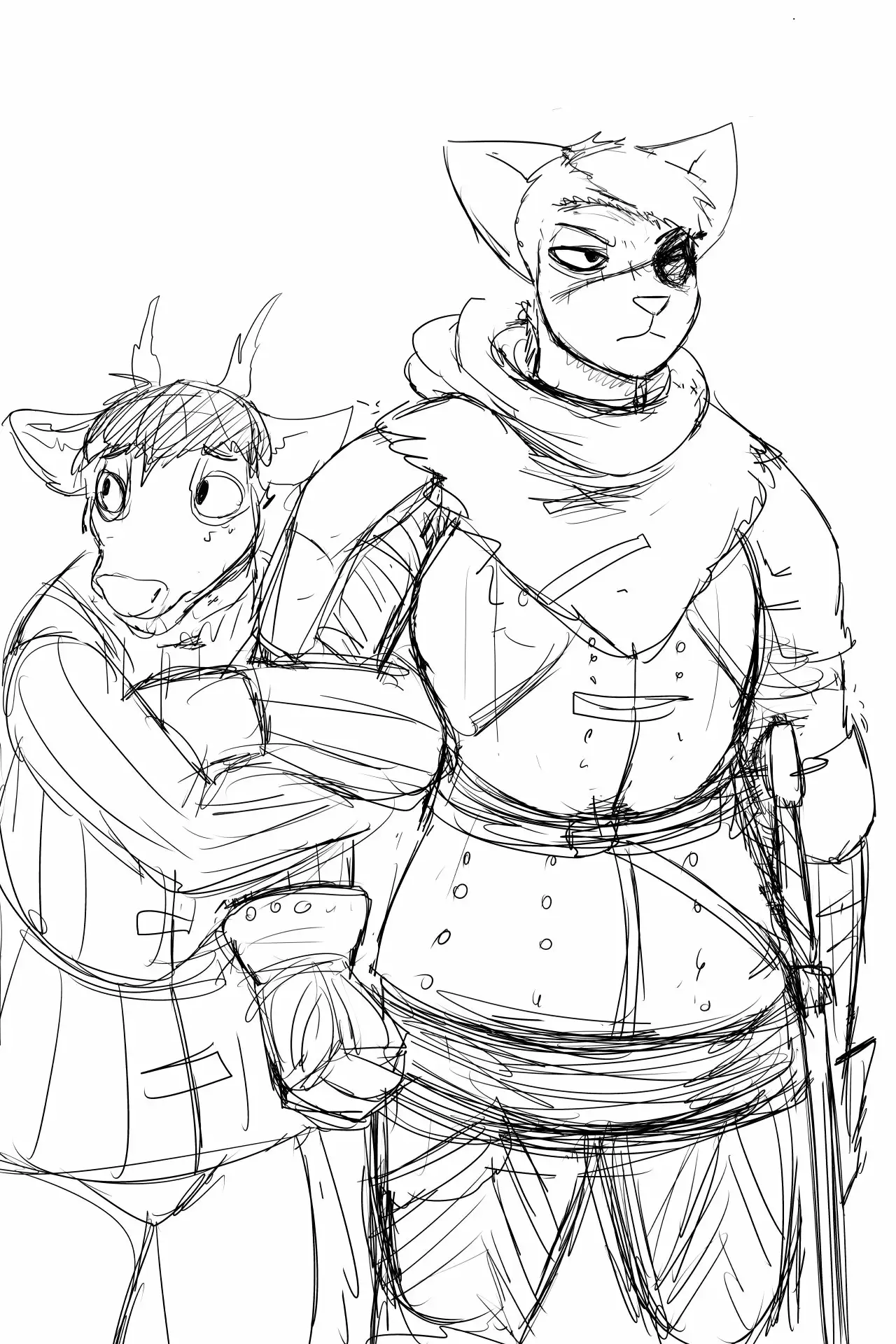 cat knight and deer prince