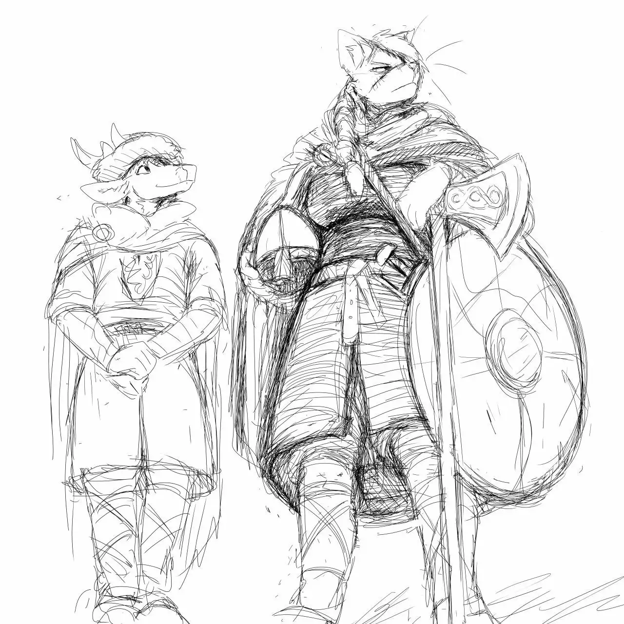 cat knight and deer prince