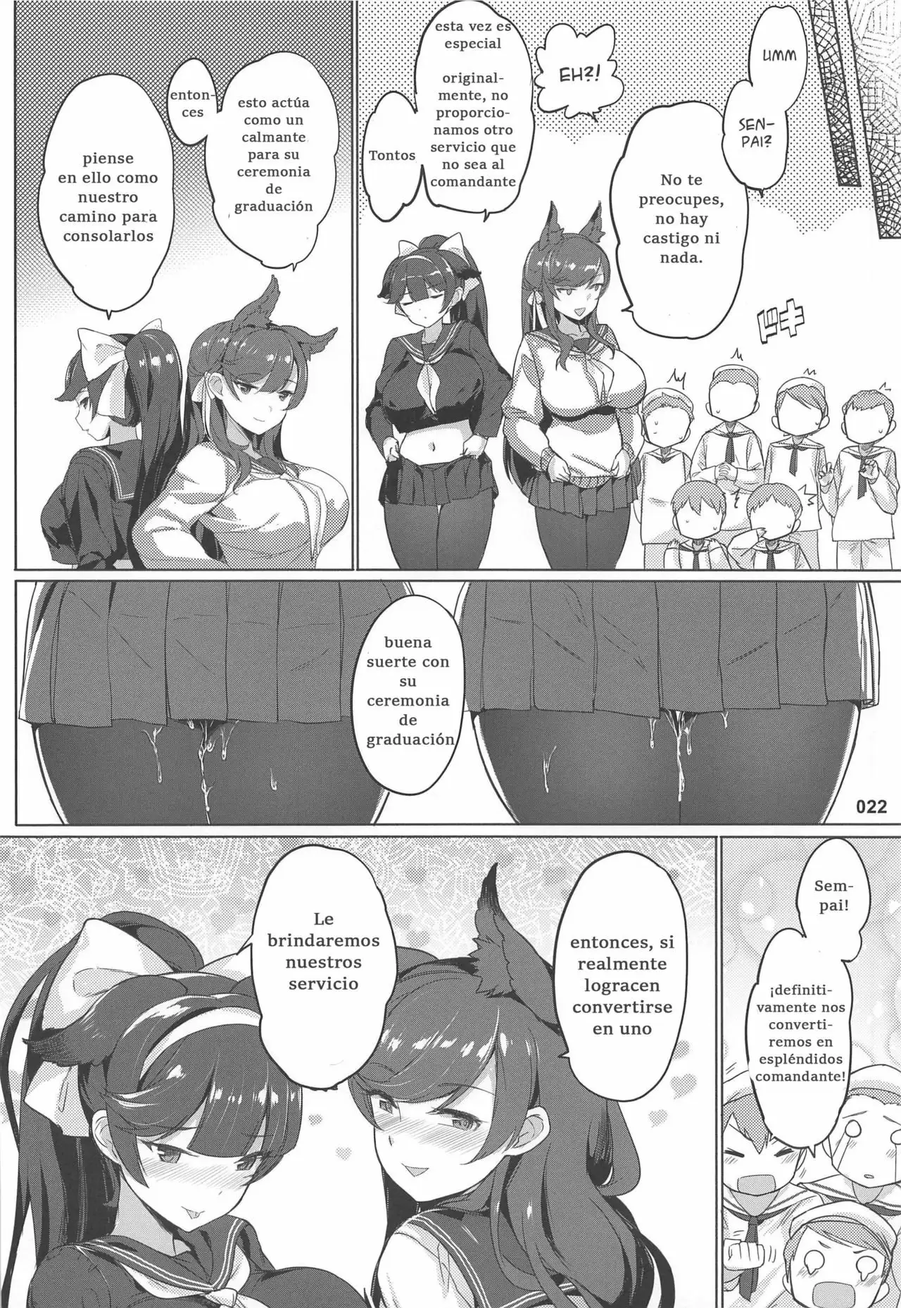  La mision de intimidacion de Takao y Atago sempai (Azur Lane) 