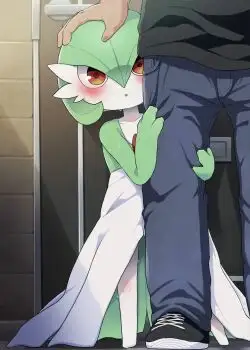 Gardevoir recien evolucionada con mucho amor