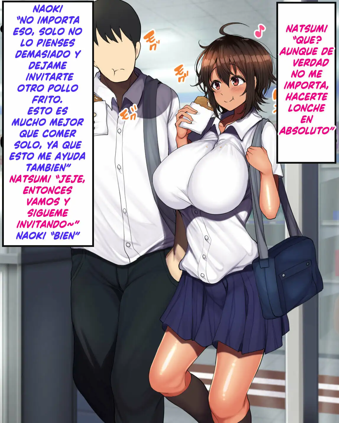 [Hamusuta-nonikomi (Motsuaki)] A Story About Having Sex With a girl parte 3 [Spanish] 