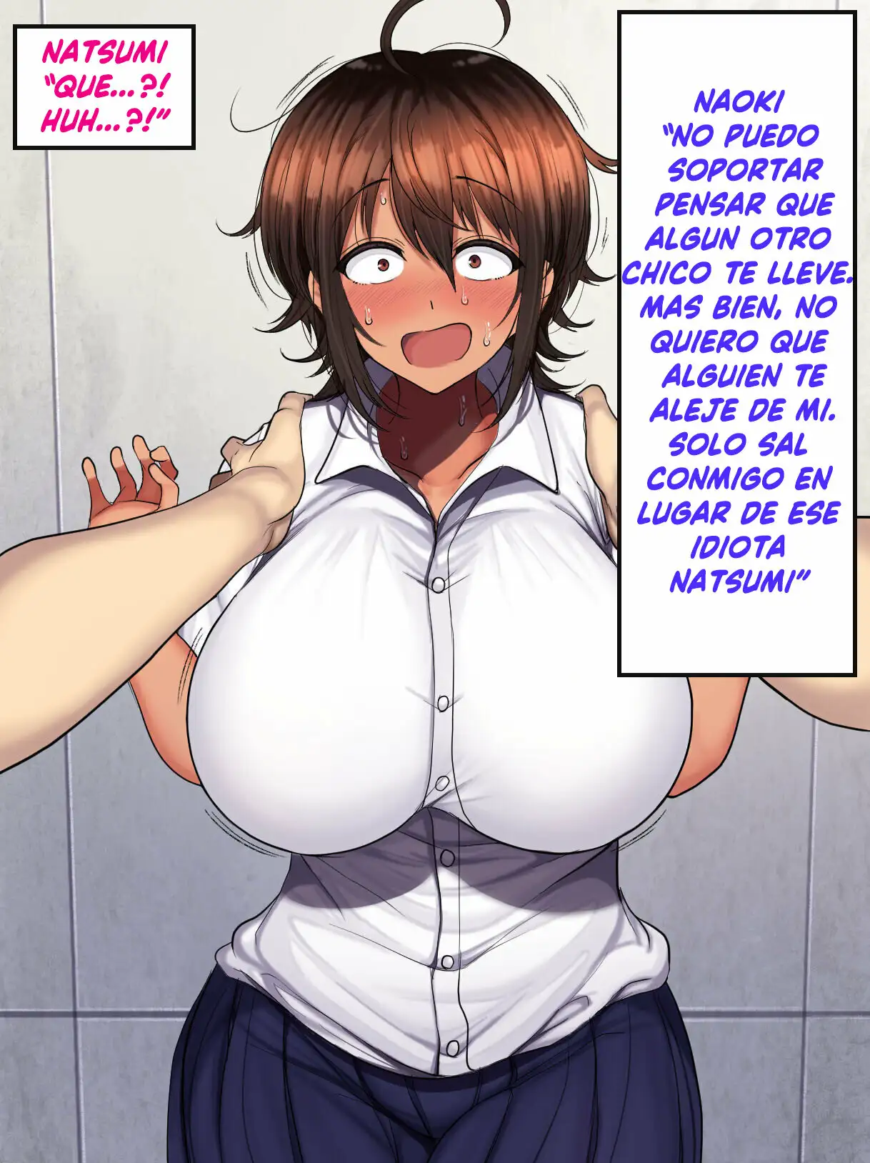 [Hamusuta-nonikomi (Motsuaki)] A Story About Having Sex With a Girl parte 7 [Spanish] 