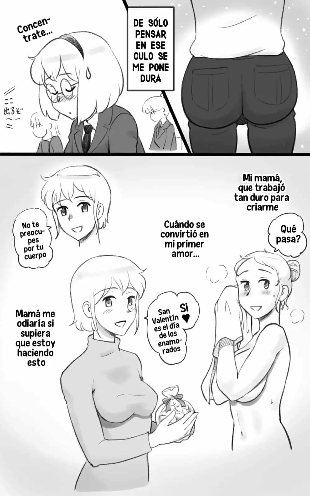 Futakoi La hija Futanari se enamora de su mama