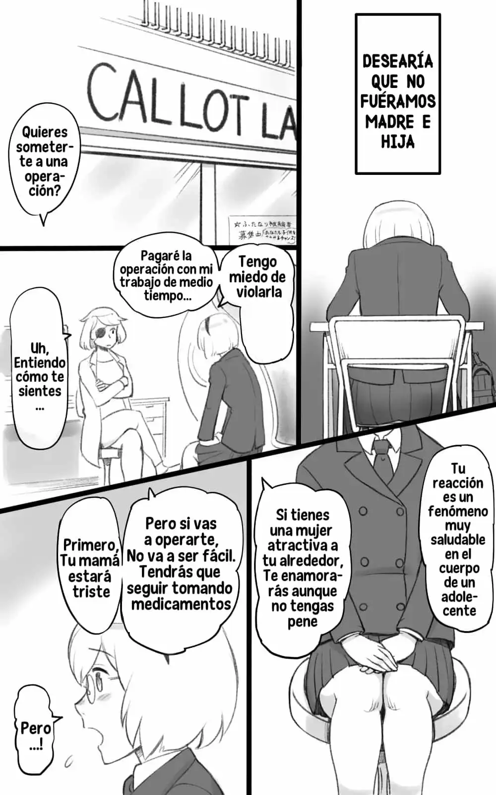 Futakoi La hija Futanari se enamora de su mama