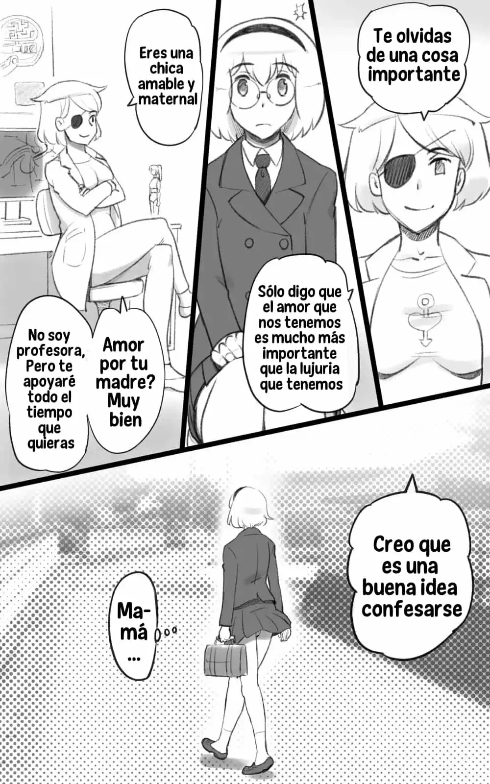 Futakoi La hija Futanari se enamora de su mama