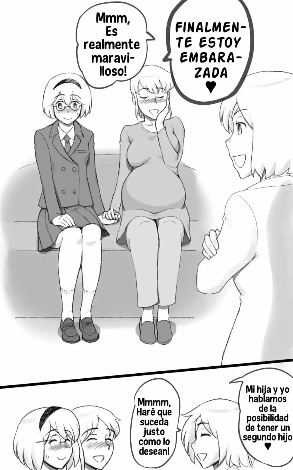 Futakoi La hija Futanari se enamora de su mama