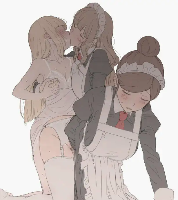 (mdf an) Girl and Her Maids