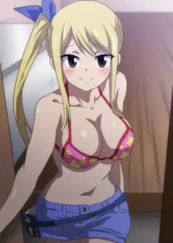 Visita nocturna de Natsu a Lucy