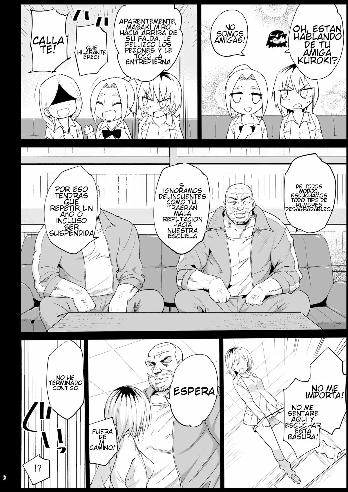 Yoshida-san recibiendo ordenes (watamote)