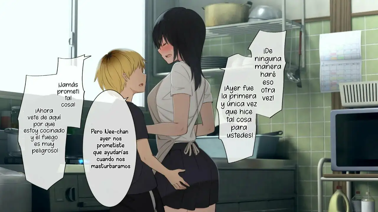 Una linda Onee-chan que cuida de su numerosa familia 